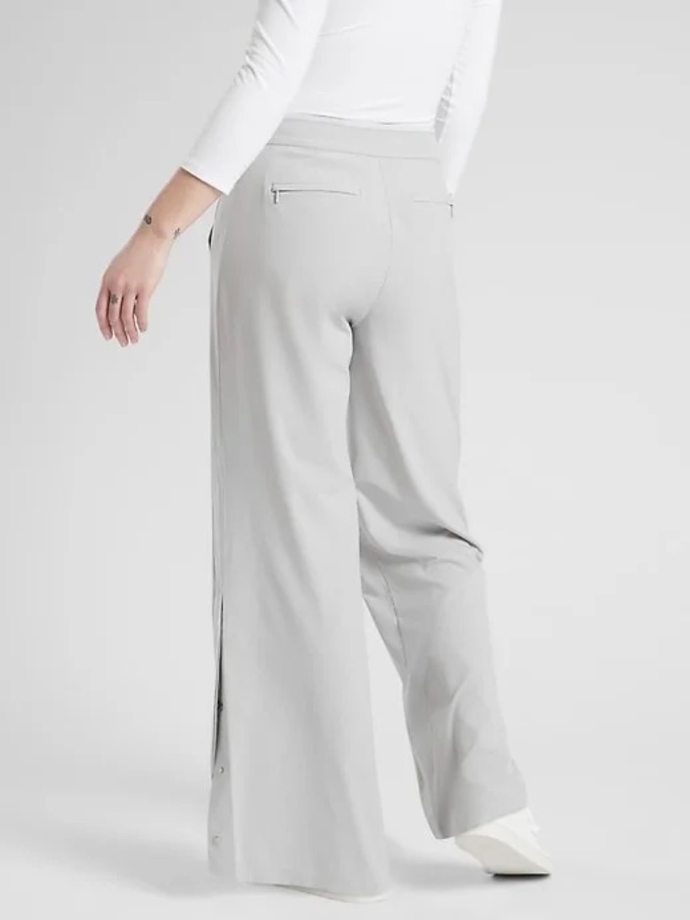 Athleta Gramercy Grey Track Pants - Picture 2 of 7